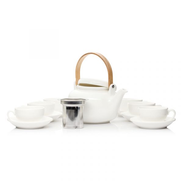 White-Teapot-set-with-Bamboo-Handle-img-8